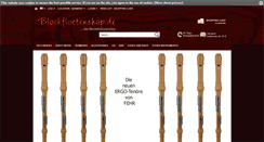 Desktop Screenshot of blockfloetenshop.de